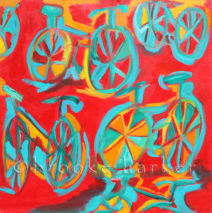 Red Ride | 24″ x 24″ | Oil on Canvas SOLD
