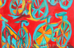 Red Ride | 24″ x 24″ | Oil on Canvas SOLD