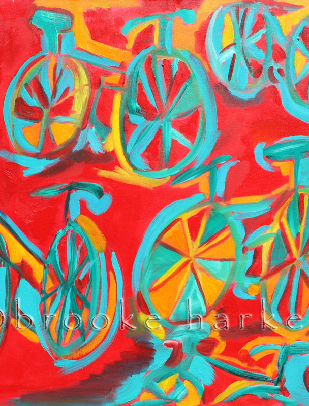 Red Ride | 24″ x 24″ | Oil on Canvas SOLD