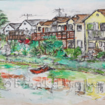 Venice Canal 2 | 9.25″ x 12″ | Ink, watercolor & pencil | SOLD