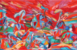 Sunset Ride | 16″ x 30″ | Oil on Canvas | SOLD