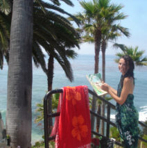Painting above Heisler Park in Laguna Beach, CA
