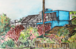 Venice Canal 4 | 9.25″ x 12″ | Ink, watercolor & pencil