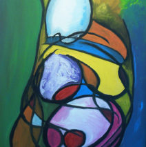 Pregnant Lady | 39.3″ x 37″ | Oil on Canvas