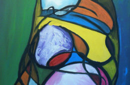 Pregnant Lady | 39.3″ x 37″ | Oil on Canvas