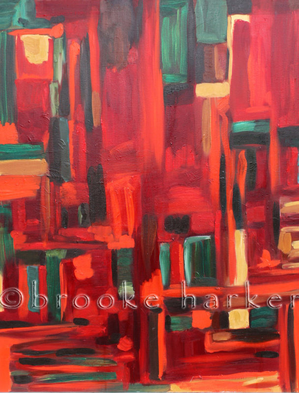 Orange City | 46″ x 42″ | Oil on Canvas SOLD