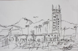 8 Minute Tuscon | 5″ x 7.75″ | Ink, watercolor & pencil
