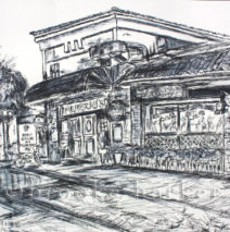 Murray’s Irish Pub | 11″ x 14″ | Ink on paper | SOLD