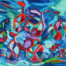 Night Riders | 24″ x 42″ | Oil on Canvas