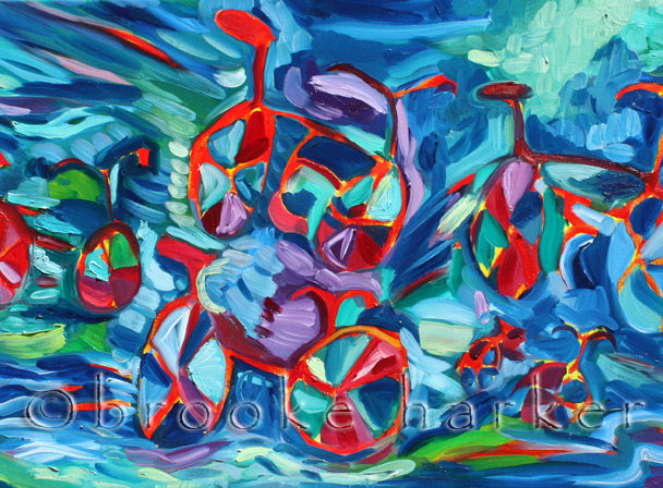 Night Riders | 24″ x 42″ | Oil on Canvas
