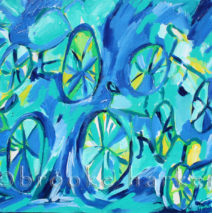 Painted Bikes | 16″ x 20″ | Oil on Canvas SOLD