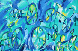 Painted Bikes | 16″ x 20″ | Oil on Canvas SOLD