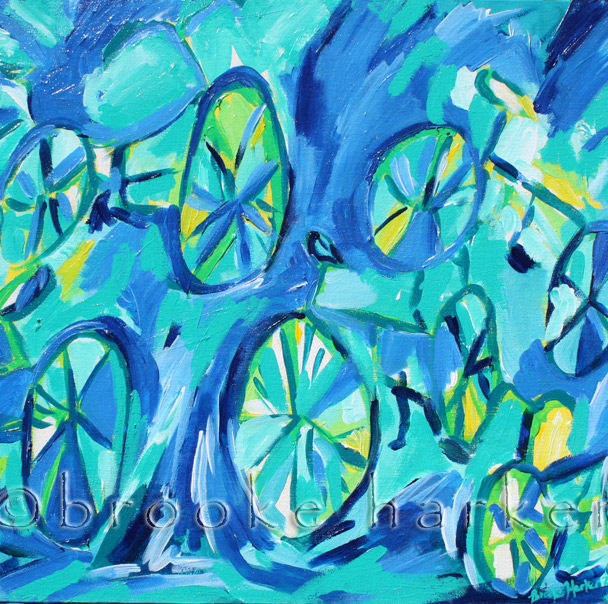 Painted Bikes | 16″ x 20″ | Oil on Canvas SOLD