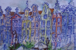 Blue Dluga | 4″ x 5,5″ | Ink, watercolor & pencil | SOLD