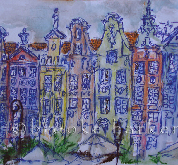 Blue Dluga | 4″ x 5,5″ | Ink, watercolor & pencil | SOLD