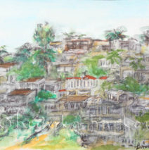 Laguna Hills 2 | 4″ x 5.5″ | Ink, watercolor, pencil | SOLD