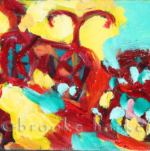 Carousel Bikes 1 | 5″ x 7″ | Oil on Canvas | SOLD