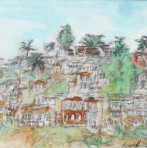 Laguna Hills 1 | 4″ x 5.5″ | Ink, watercolor, pencil | SOLD