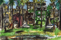Playa Del Rey | 9.5″ x 12″ | Ink, watercolor & pencil | SOLD