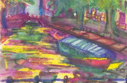 Amsterdam by Memory | 9″ x 6″ | Ink, watercolor & pencil | SOLD