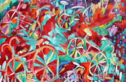 Rainbow Ride | 36″ x 30″ | Oil on Canvas SOLD