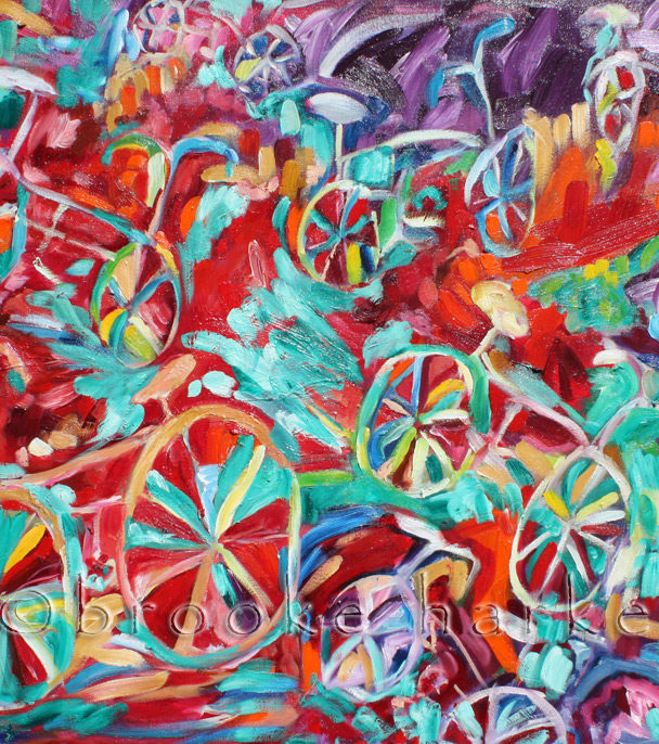 Rainbow Ride | 36″ x 30″ | Oil on Canvas SOLD