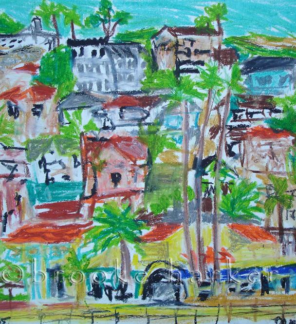 Catalina Craypa 1 | 11″ x 13″ | Craypa on Paper | SOLD