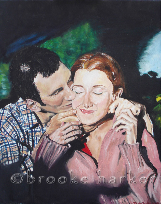 Natalia And Mirek 30″ X 24″ Oil On Canvas Sold Brooke Harker