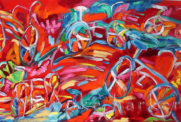 Electric Ride | 24″ x 46″ | Oil on Canvas