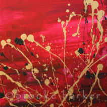 Crimson Tale | 16″ x 14″ | Acrylic on Canvas | SOLD