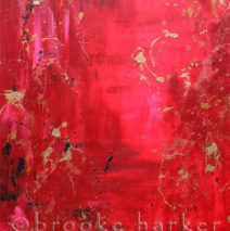 Crimson Dive 1 | 72″ x 50″ | Acrylic on Canvas | SOLD