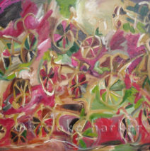 Garden Ride | 40″ x 33″ | Oil on Canvas