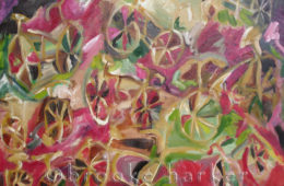 Garden Ride | 40″ x 33″ | Oil on Canvas