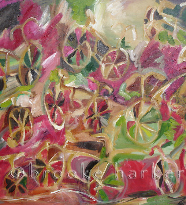 Garden Ride | 40″ x 33″ | Oil on Canvas
