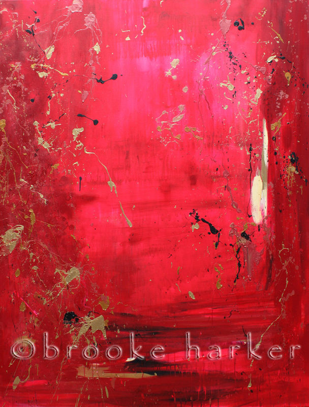 Crimson Dive 2 | 72″ x 50″ | Oil on Canvas | SOLD