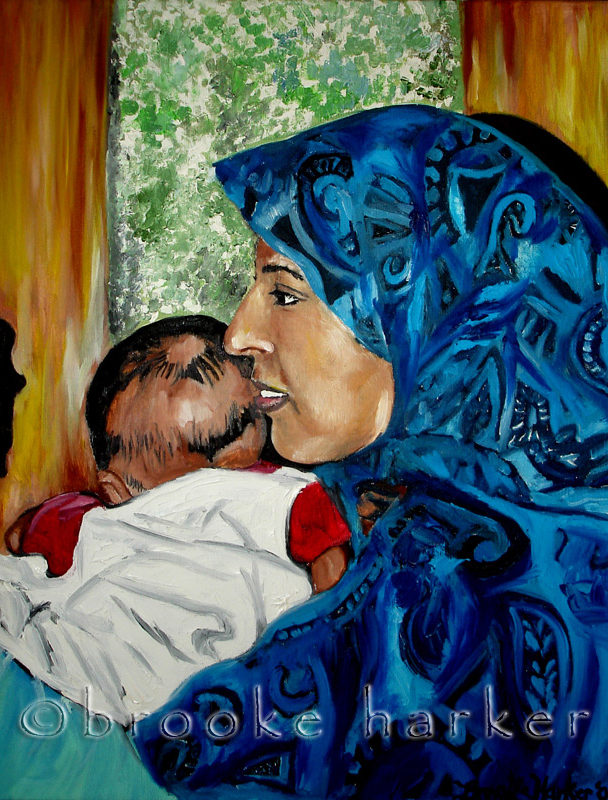 Samina & Sulimon | 19.5″ x 15.3″ | Oil on Canvas SOLD