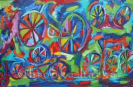 Temple Ride | 24″ x 40″ | Oil on Canvas | by Brooke Harker | SOLD