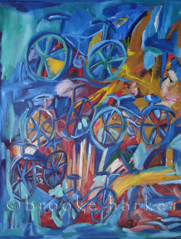 Ridin’ Blue | 46″ x 40″ | Mixed Media | SOLD