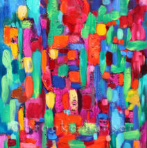 City on a Hill | 28″ x 24″ | Oil on Canvas