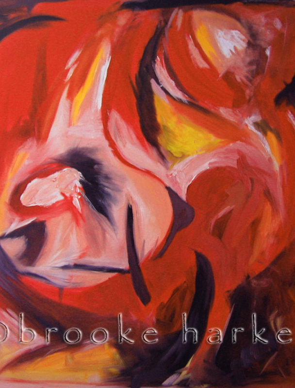 Red Bird Death | 54.3″ x 53″ | Oil on Canvas SOLD
