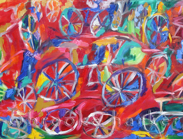 Ridin Along | 33″ x 57″ | Oil on Canvas SOLD