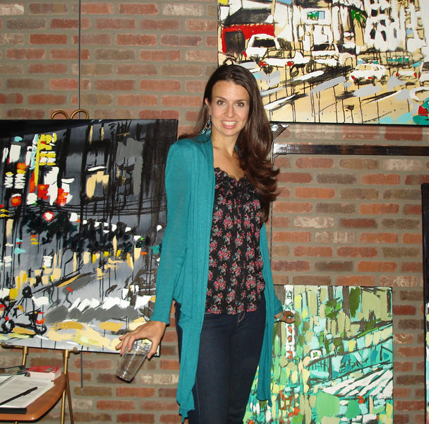 Brooke Harker in the The Laguna Art Walk