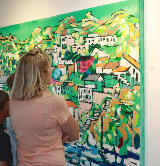family views “Avalon 1” by Brooke Harker at Malibleu Gallery