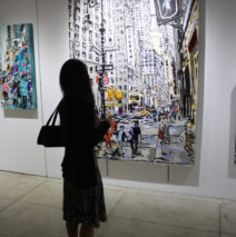 viewing original painting Corner of Pearl by Brooke Harker