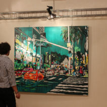 Driving Fire by Brooke Harker on exhibit in Italy