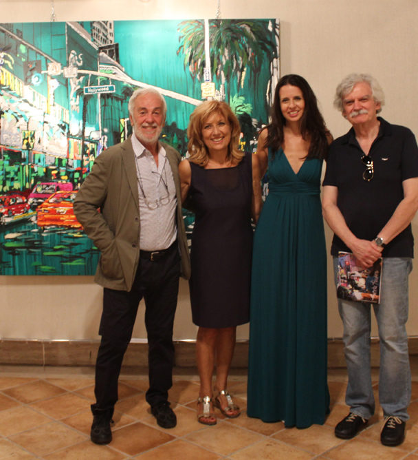 at the opening of Una Prospettiva Eclettica in Frosinone, Italy