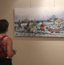 Knitting the Shore by Brooke Harker at Villa Comunale