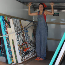 raising the roof and celebrating in a truck