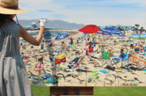 painting the colorful “Leisure Day”