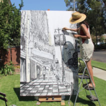 painting the structure of Kevin in the City